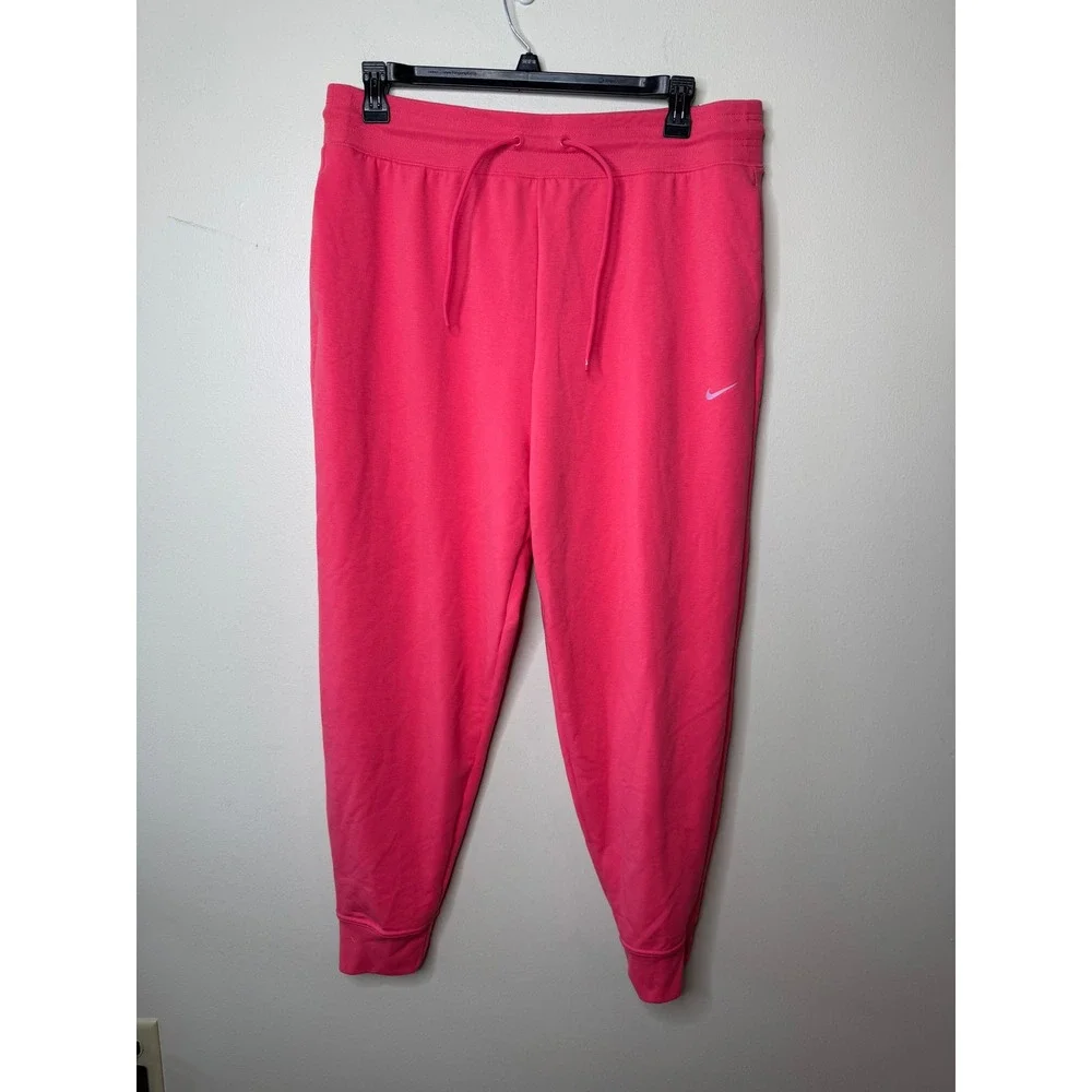 Nike Dri-FIT High Rise 7/8 Length Training Joggers Pink
